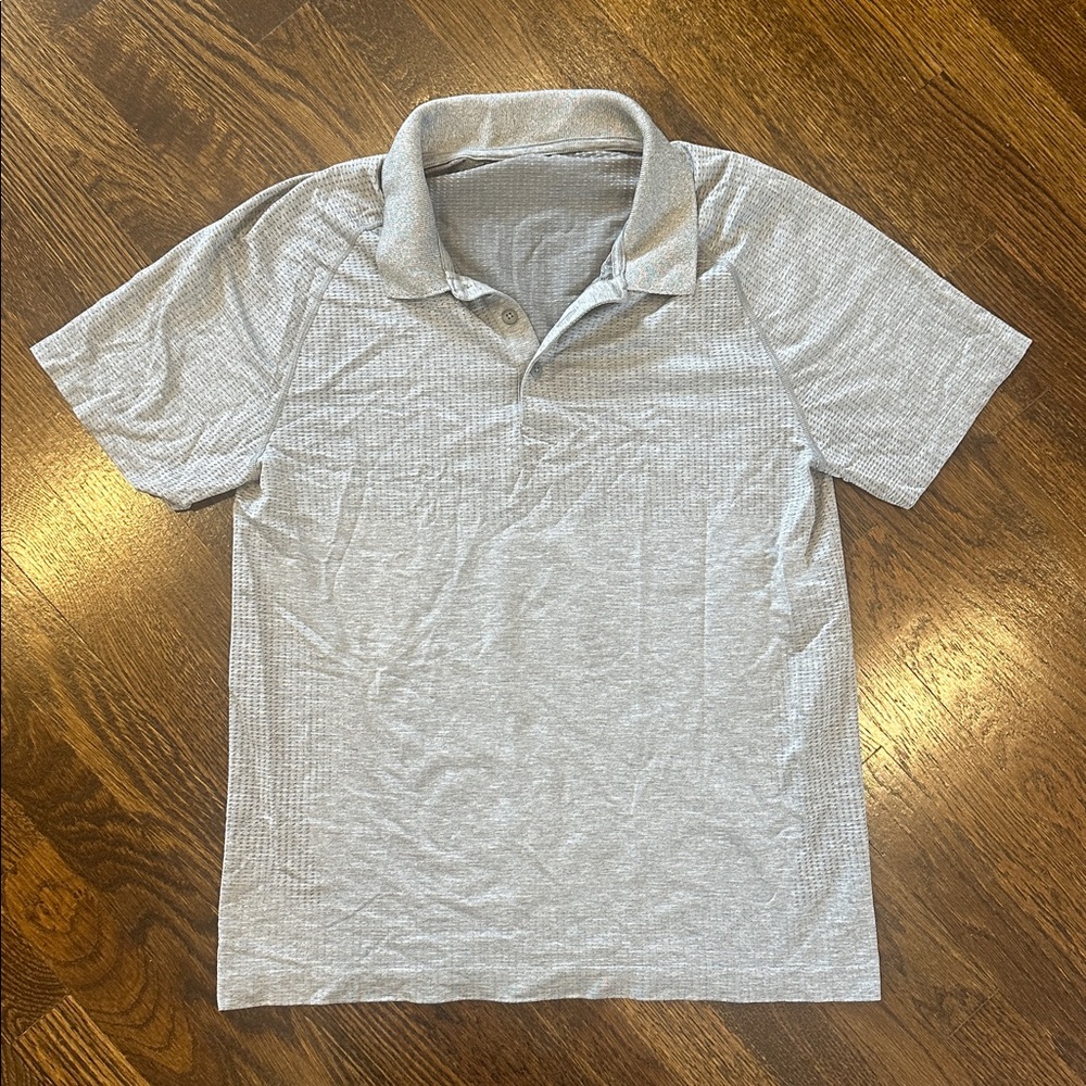 Lululemon Men’s Light Gray Polo Shirt